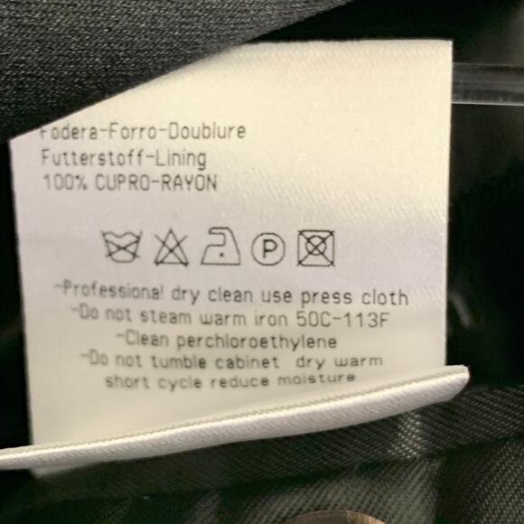 CALVIN KLEIN COLLECTION Size 40 Regular Black Wool Silk Notch Lapel Sport Coat - Picture 9 of 9